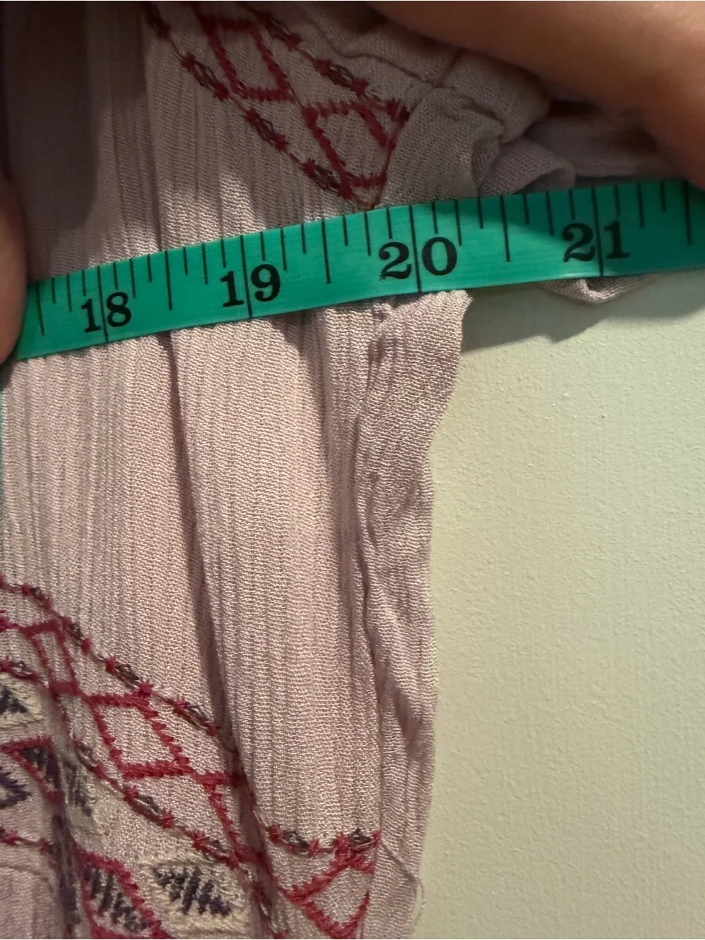 Knox Rose Blush Pink Embroidered Boho Tunic - Picture 3 of 4